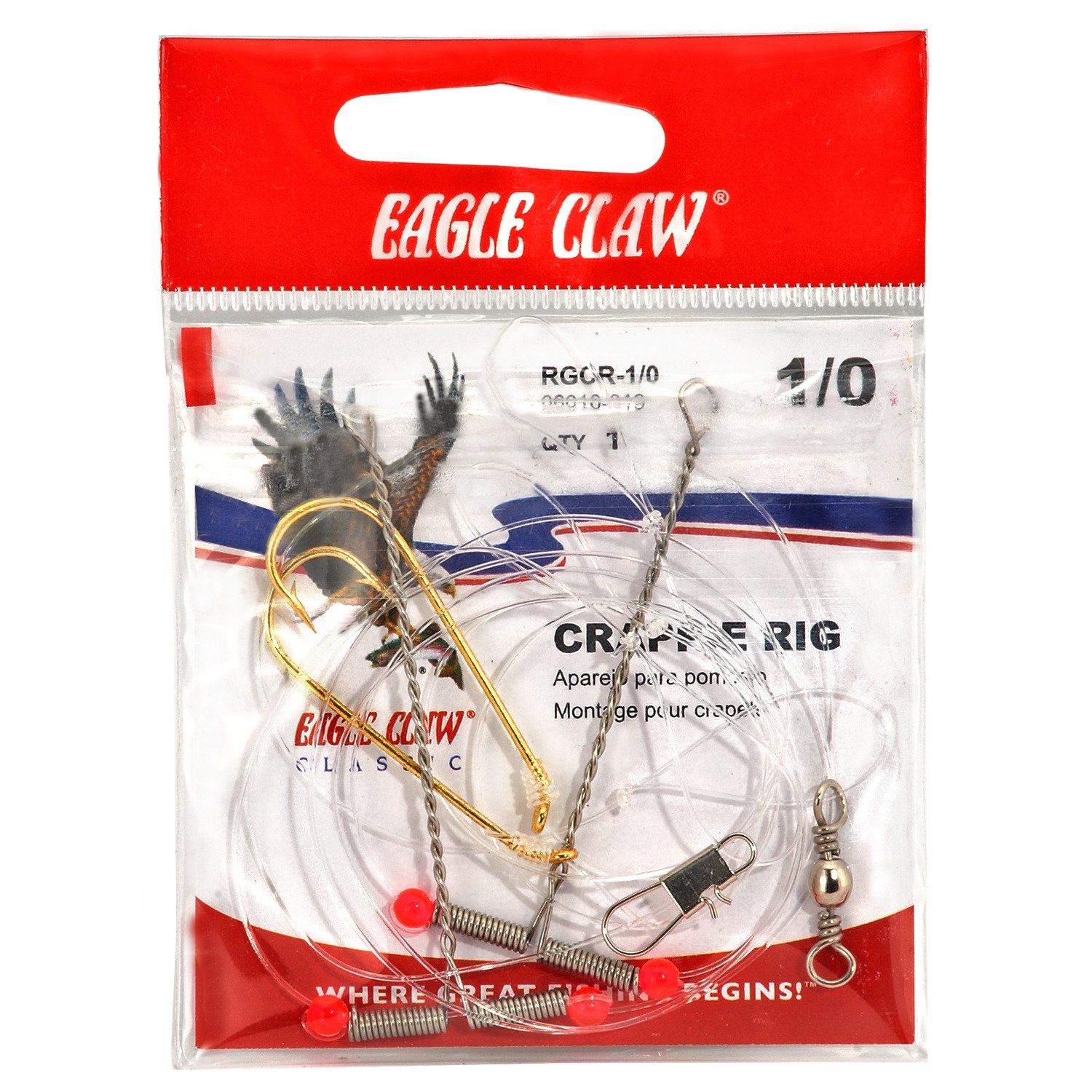 Eagle Claw Fishing Tackle Crappie Rig Double Size 2/0 Md#: 06010-029 -  1021973