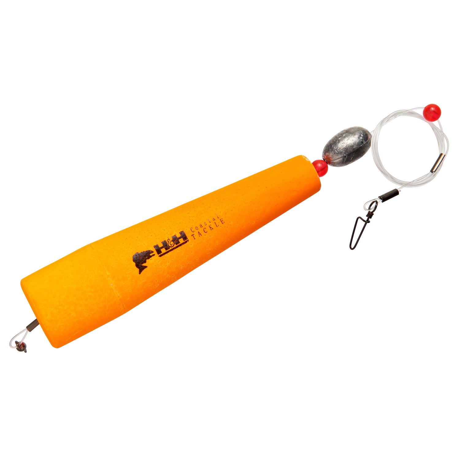 H&H Lure 5" Monofilament Coastal Popping Rigs 2-Pack