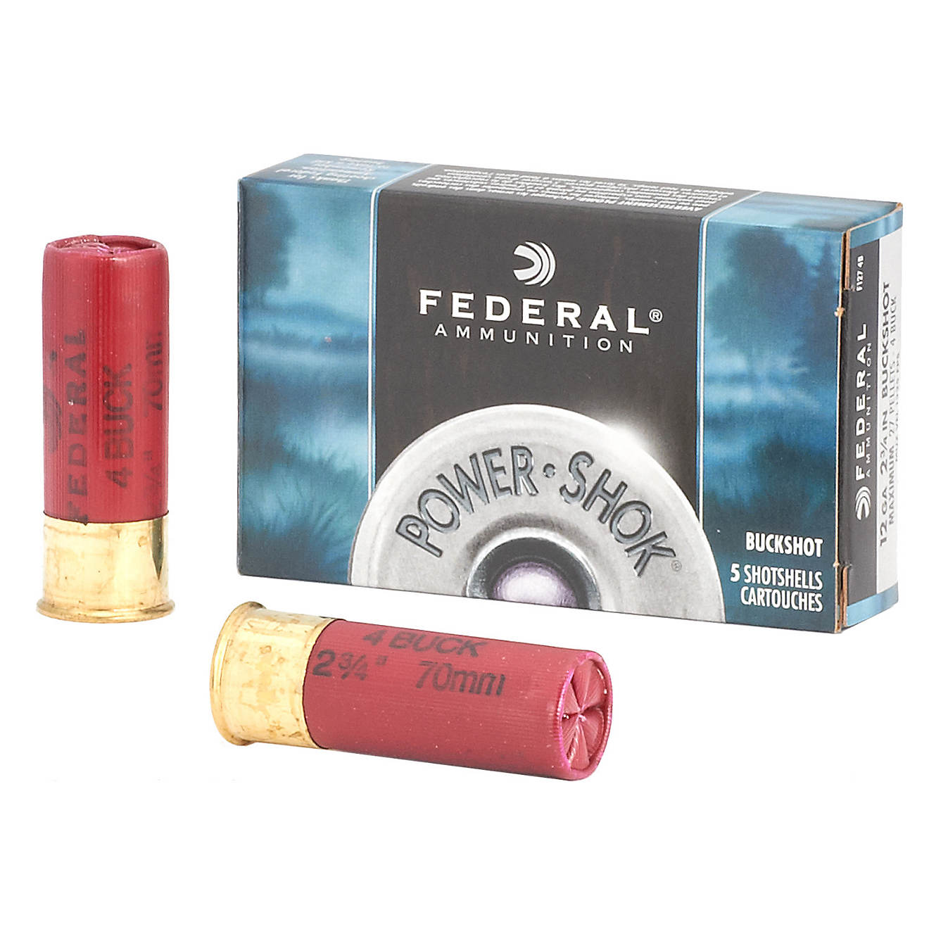 Federal Premium® Power Shok Buckshot 12 Gauge Shotshells                                                                        - view number 1