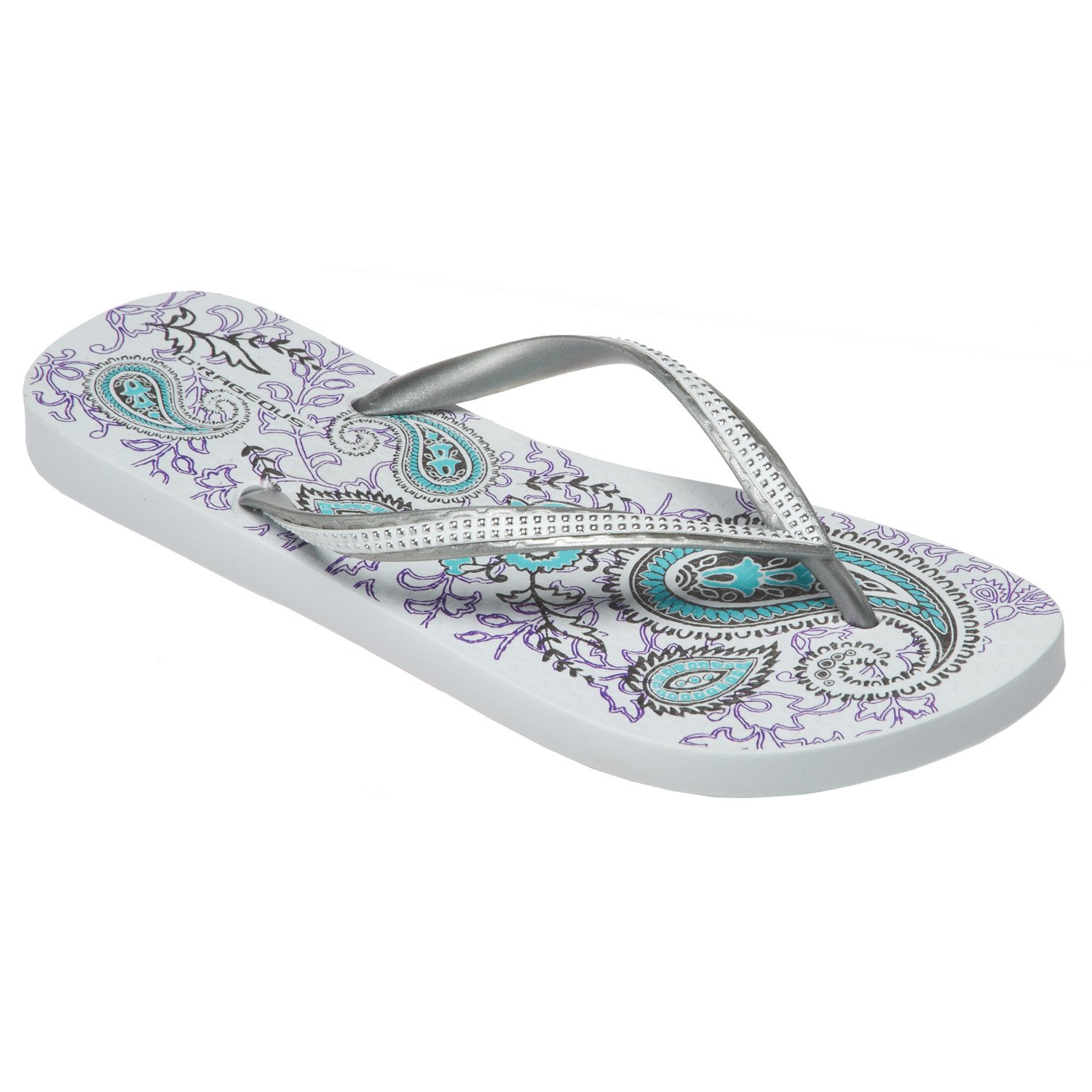 O'Rageous® Women's Paisley Print Flip Flops - view number 2