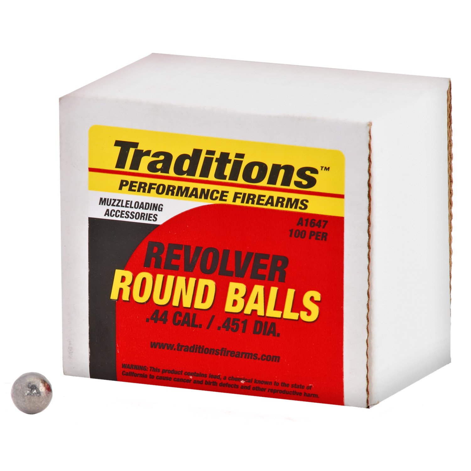 Lead Round Balls - Cal .451 - 44 Black Powder - Hornady