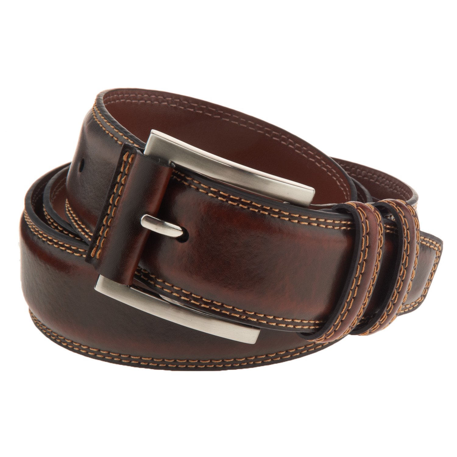 Magellan Outdoors Men's Contrast-Stitch Belt