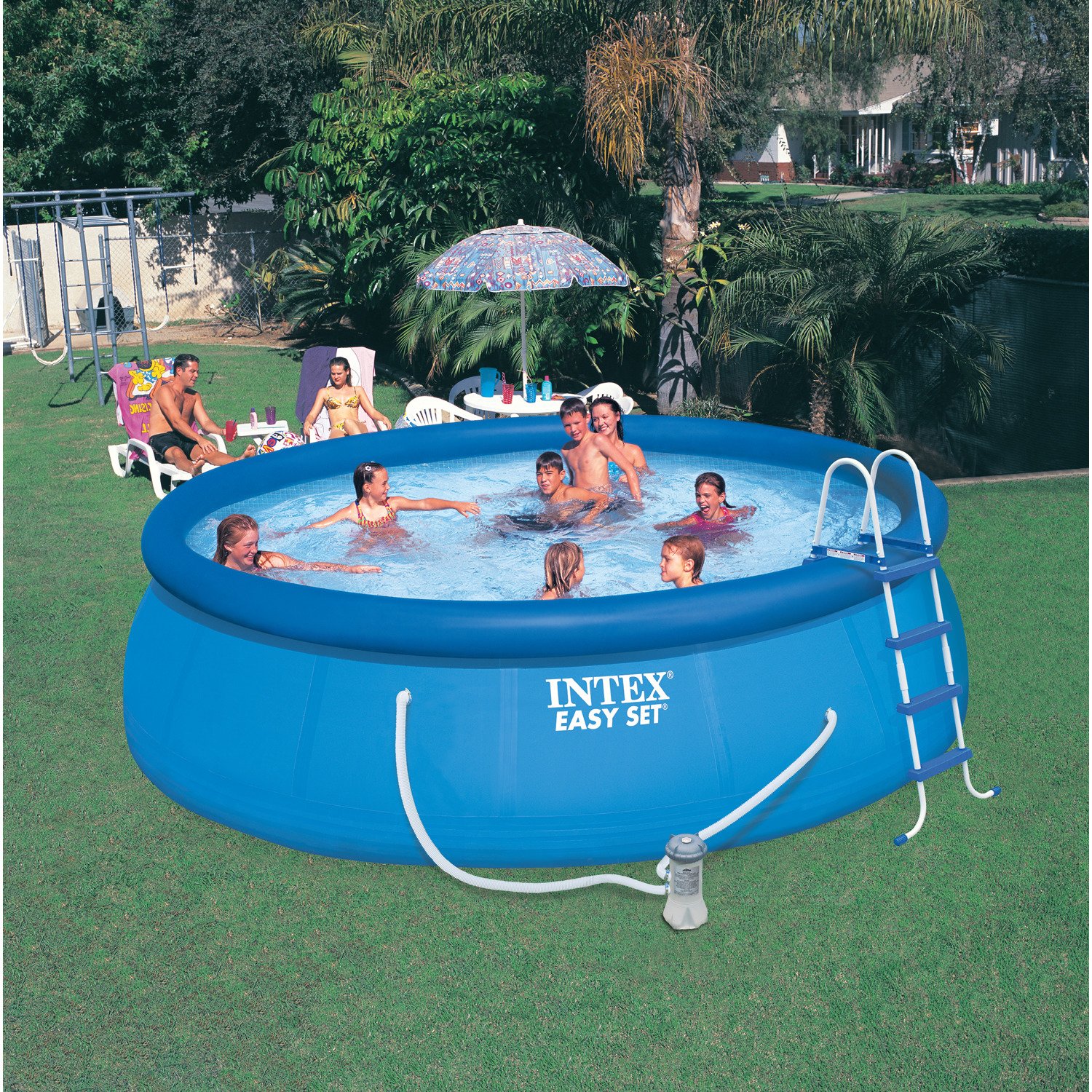 Intex pool hot sale with bench