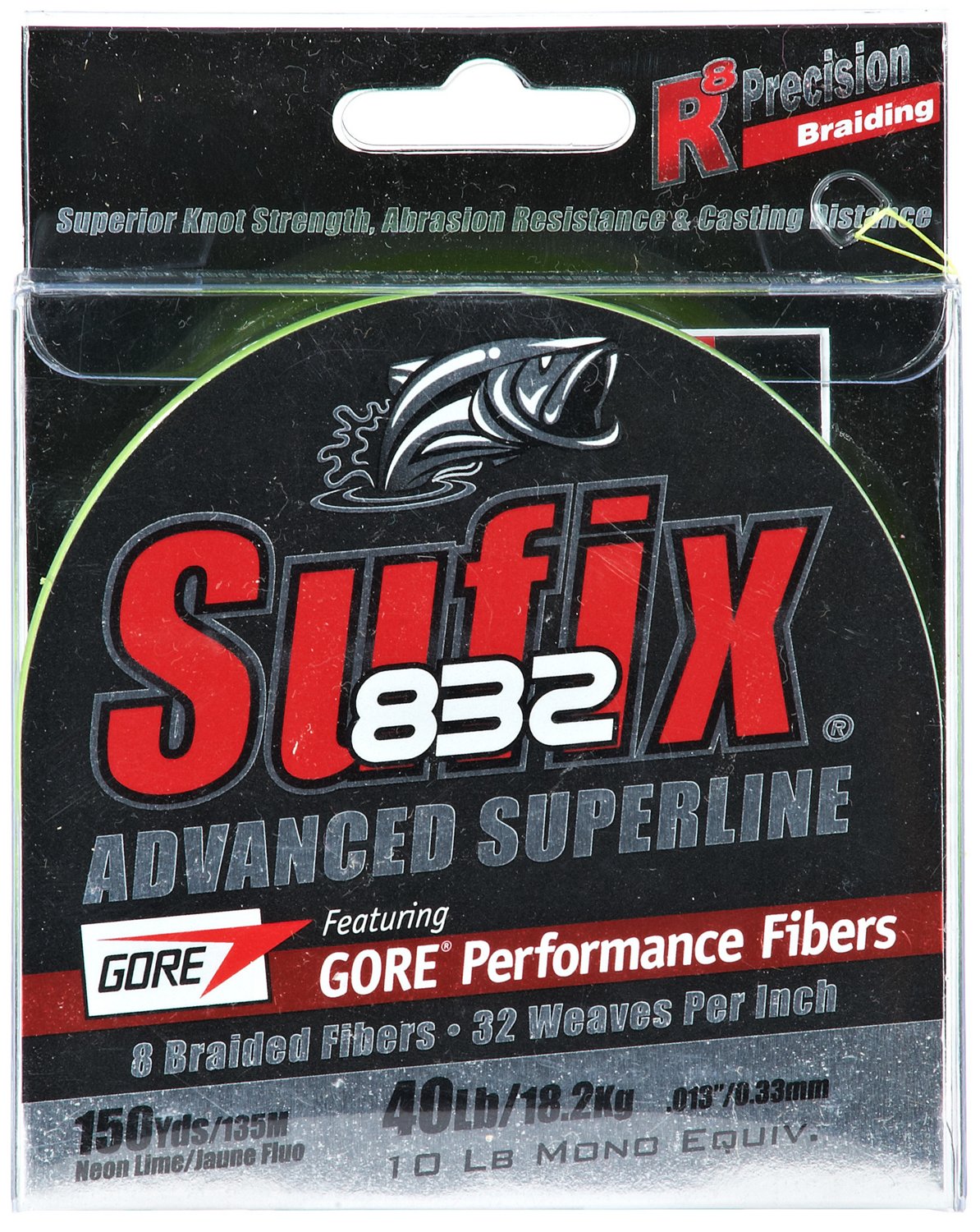 Sufix 832 Advanced Superline 40 lb. - 150 yards Braided Fishing Line