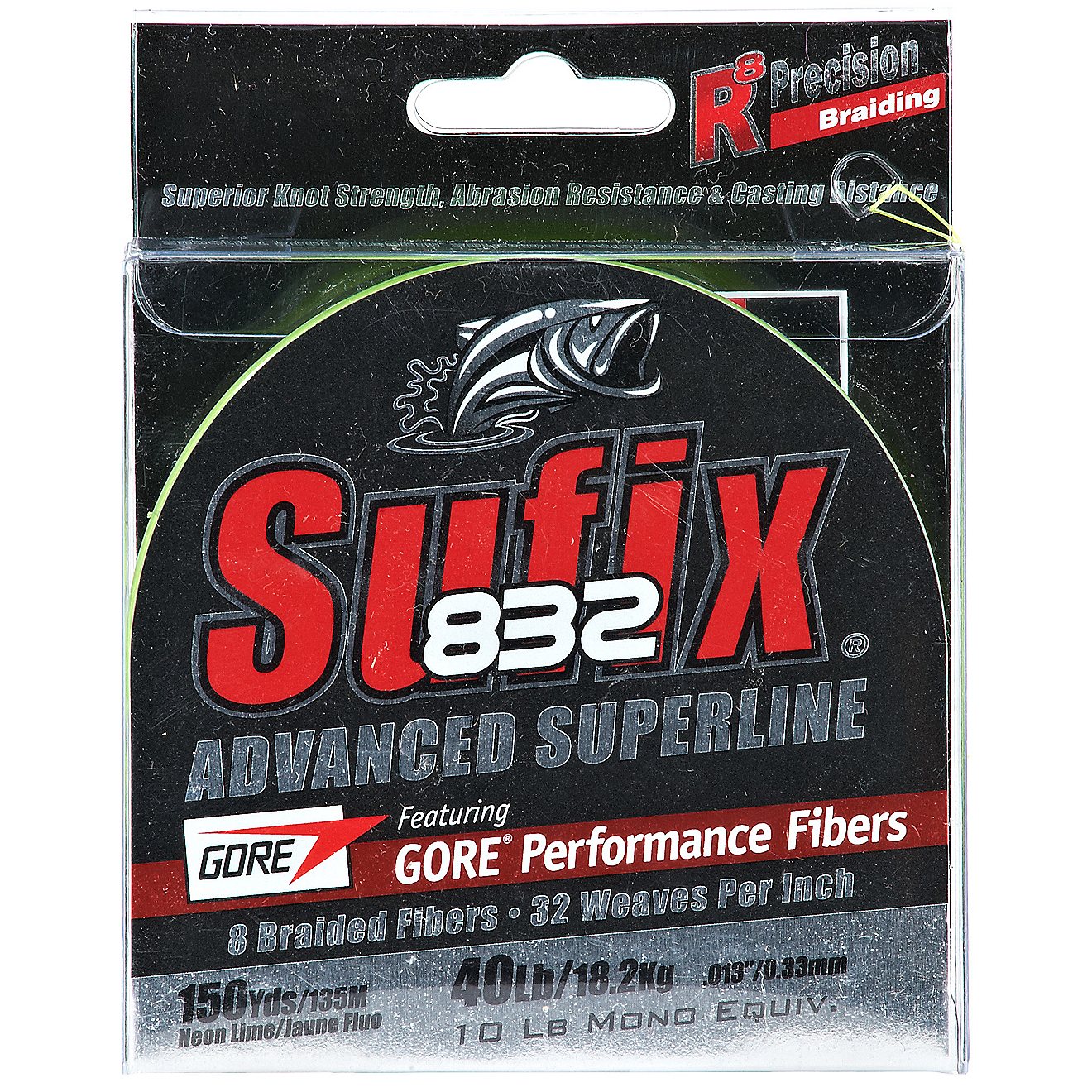 Sufix 832 Advanced Superline Ghost White 150yd 40lb Test Fishing Line 660-040GH 