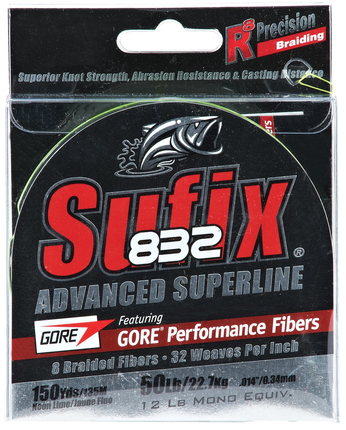 Sufix 832 Advanced Superline Braided Fishing line - 50lb - 150