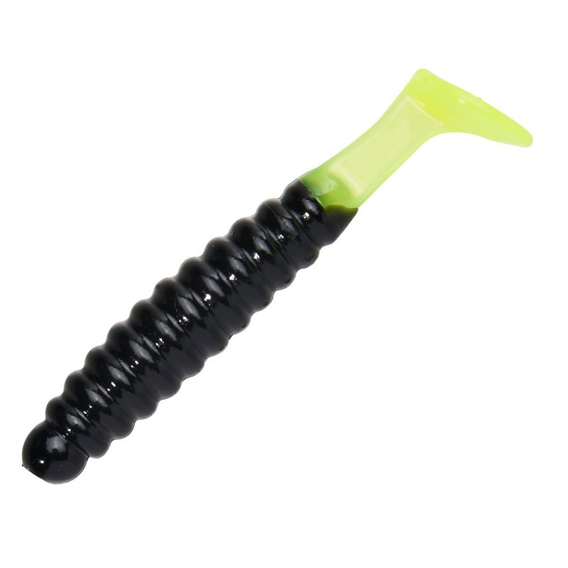 Slider 1.5 in Crappie and Panfish Grubs 18-Pack Black - Frsh Wtr Panfish Bait at Academy Sports
