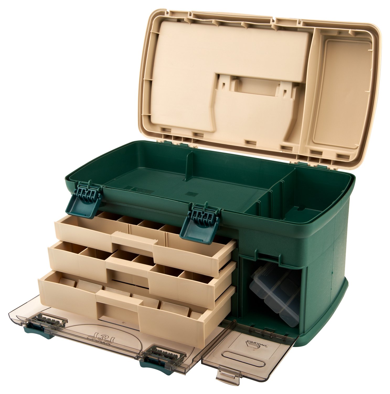 Plano 3-Drawer Tackle Box, Green MetallicBeige, India