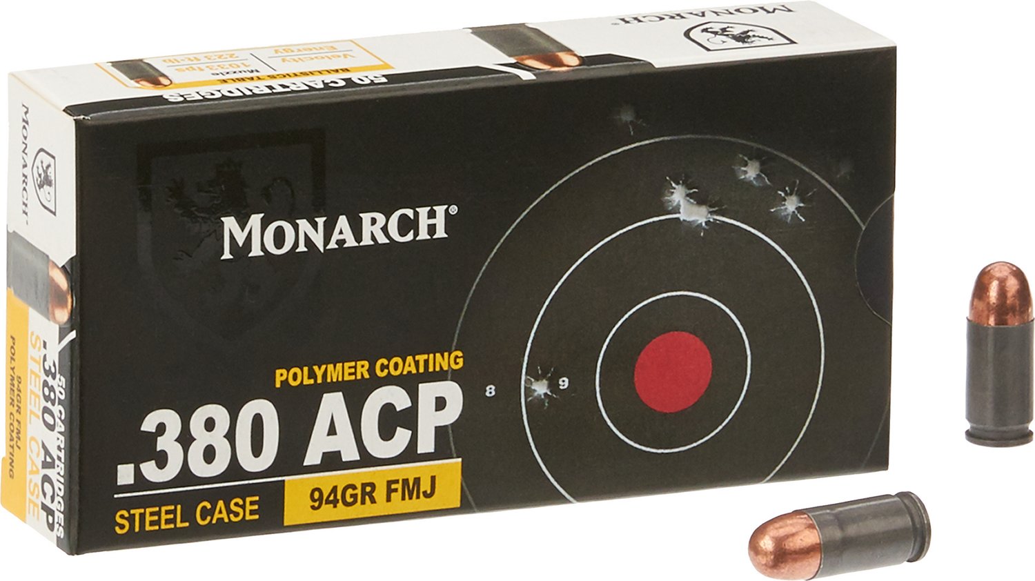 Monarch Auto FMJ .380 94-Grain Centerfire Ammunition