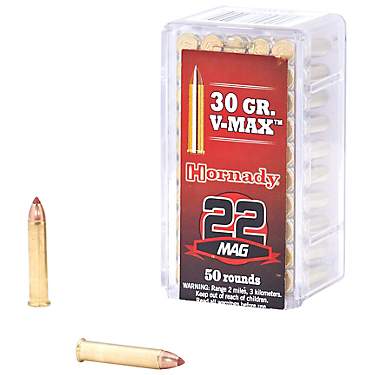 Hornady V-MAX™ .22 WMR 30-Grain Rimfire Rifle Ammunition - 50 Rounds