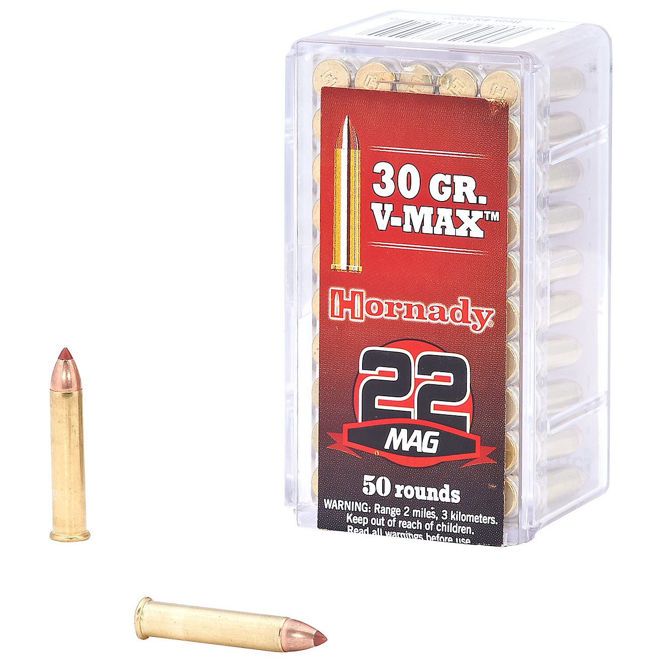 Hornady V-MAX™ .22 WMR 30-Grain Rimfire Rifle Ammunition - 50 Rounds                                                           - view number 1