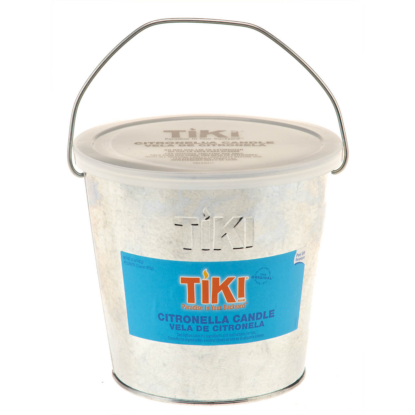 Lamplight® Tiki 17 oz. Galvanized Citronella Bucket                                                                             - view number 1