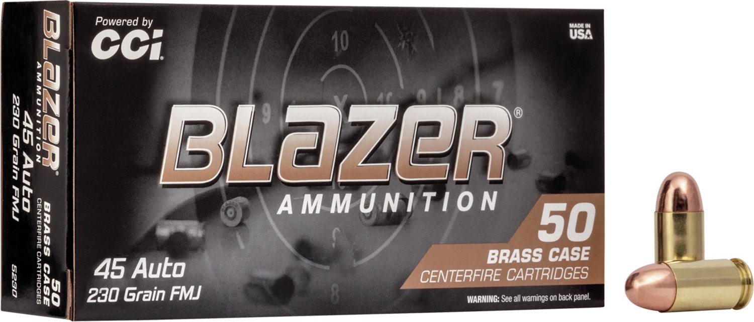 Blazer Brass .45 ACP 230-Grain Centerfire Pistol Ammunition - 50 Rounds                                                          - view number 1 selected