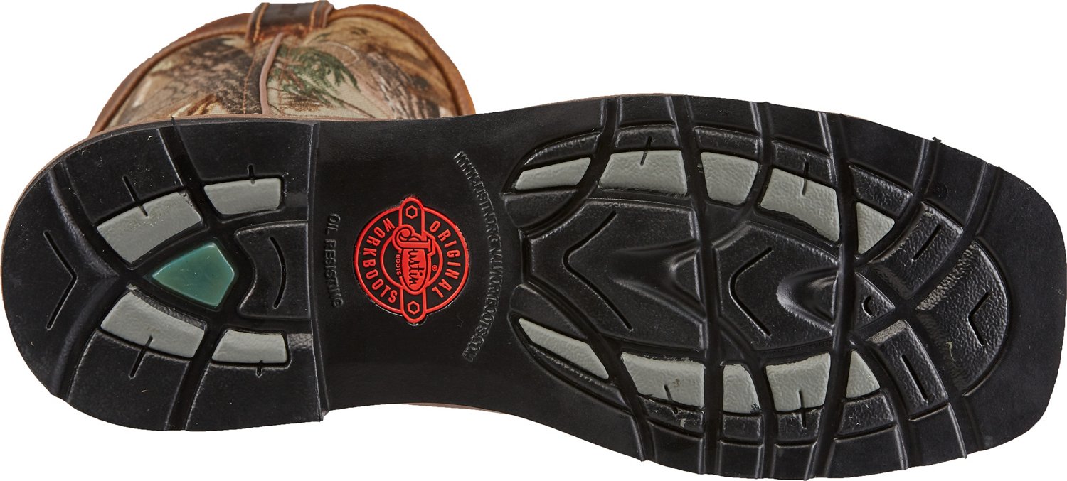 Justin Men's Stampede EH Steel Toe Wellington Work Boots                                                                         - view number 5