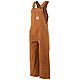 Carhartt Boys' 4-7 Duck Washed Bib Overall                                                                                       - view number 1 selected
