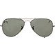 Ray-Ban Aviator Large Neutral Gray Metal Sunglasses                                                                              - view number 1 selected