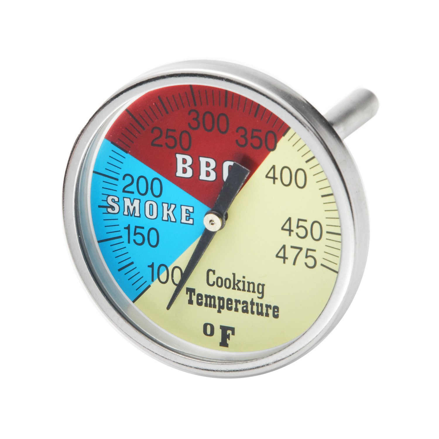 Outdoor BBQ Smoking Thermometer Temp Gauge Grill Smoker Pit Thermostat