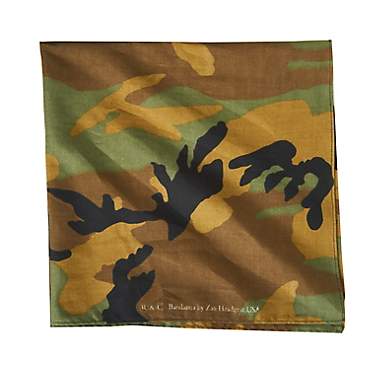 ZANHeadgear Woodland Camouflage Premium Bandanna                                                                                