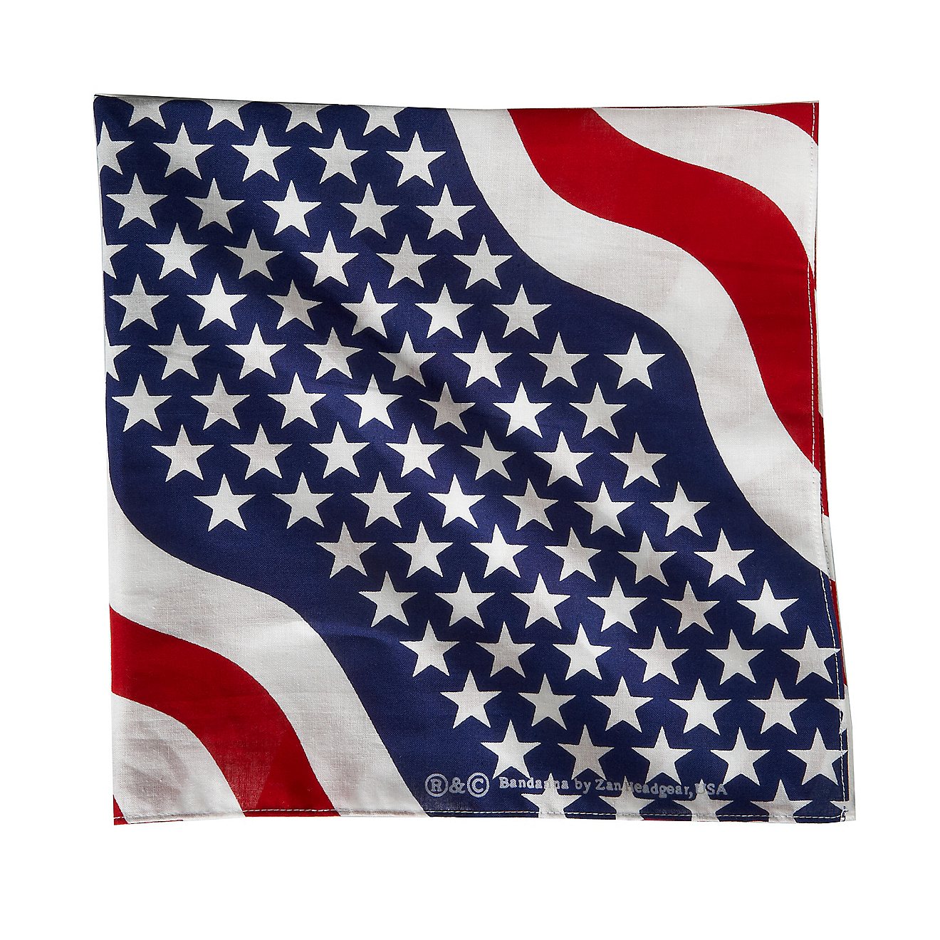 ZANHeadgear Wavy American Flag Premium Bandanna                                                                                  - view number 1