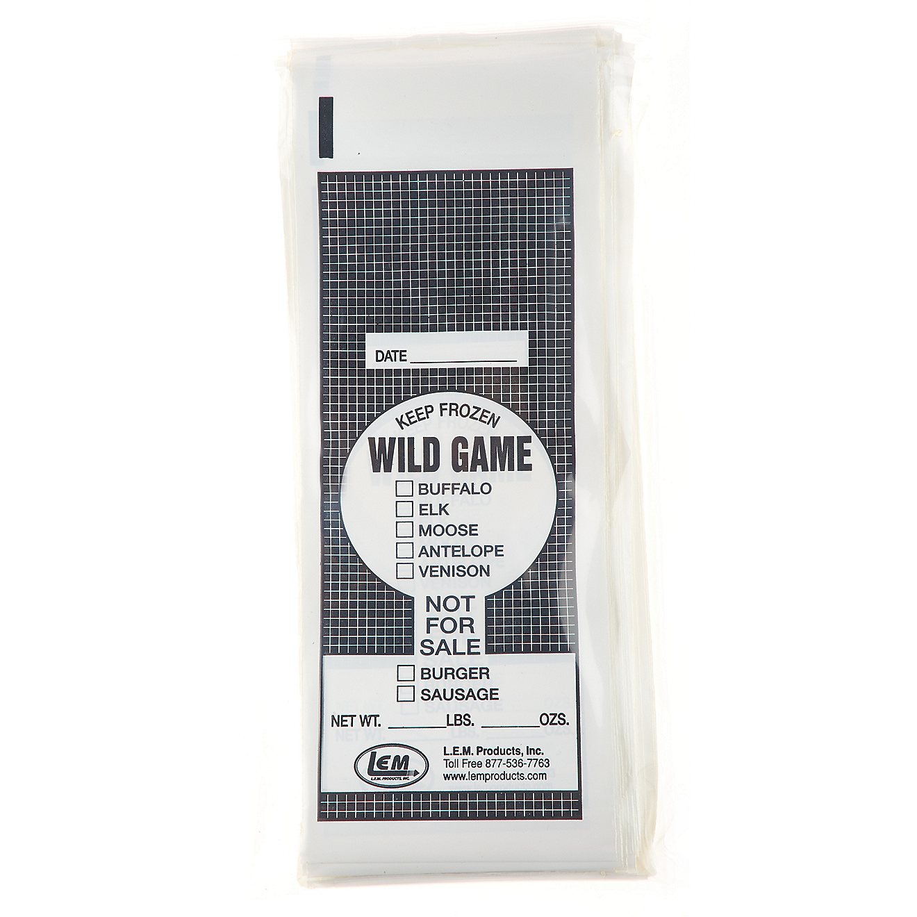 LEM 1 lb. Wild Game Bags 100-Count                                                                                               - view number 1