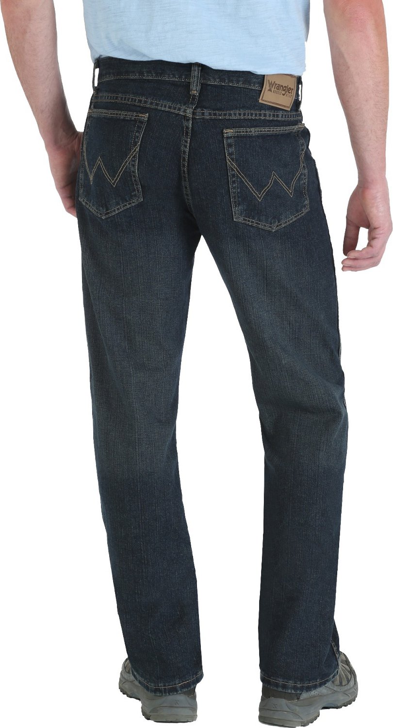 Wrangler Rugged Wear Mens Relaxed Straight Fit Jean Academy 2400