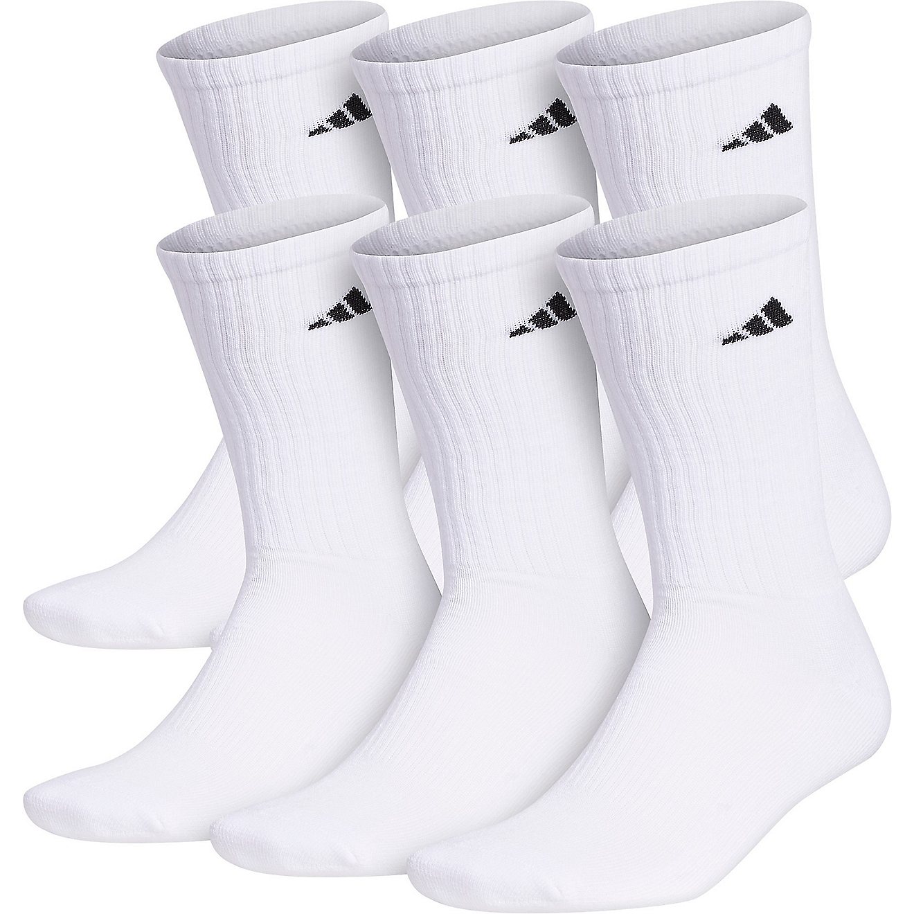 adidas Men's climalite Crew Socks 6 Pack                                                                                         - view number 1