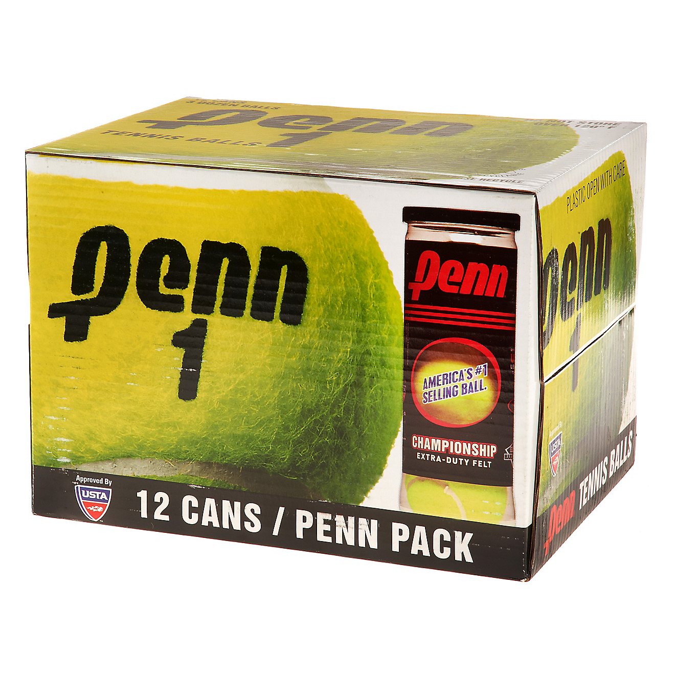 Penn Championship XD Tennis Balls 12 Can Pack/ 36 Balls                                                                          - view number 1