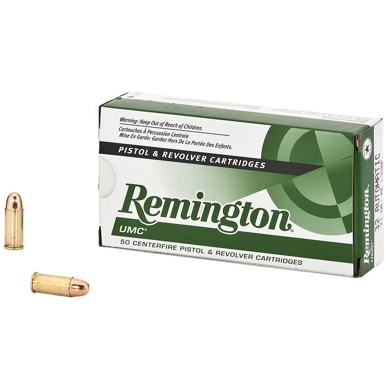 Remington UMC 32 Auto 71-Grain Centerfire Pistol and Revolver Ammunition                                                         - view number 1