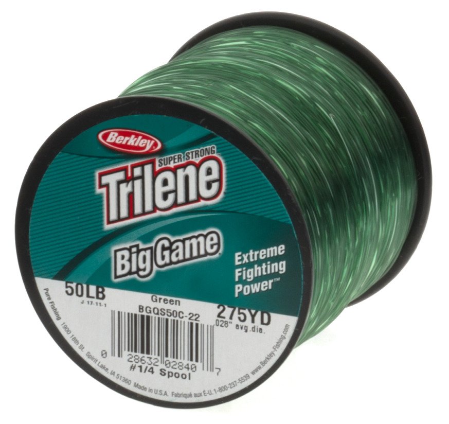 Berkley Trilene Big Game Fishing Line 650 Yards 20 lb Test Green 1068357