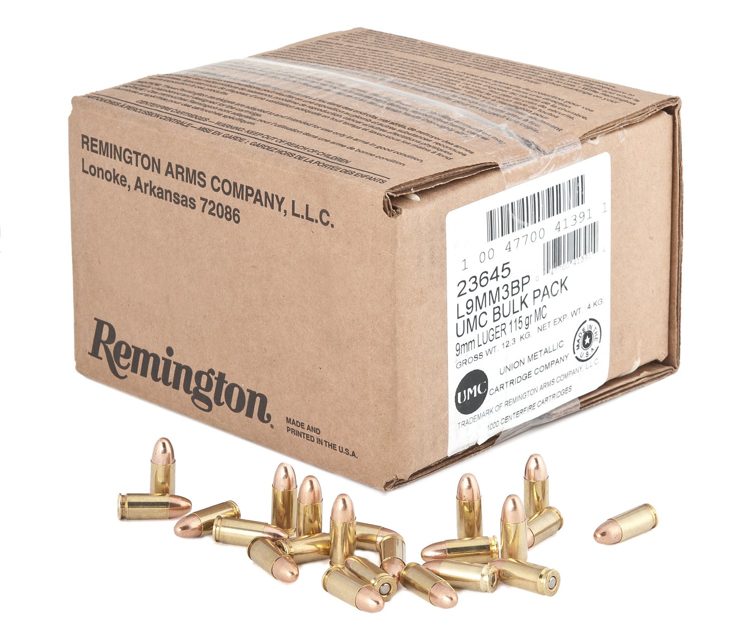 Remington 9mm Luger 115Grain Pistol Ammunition Academy