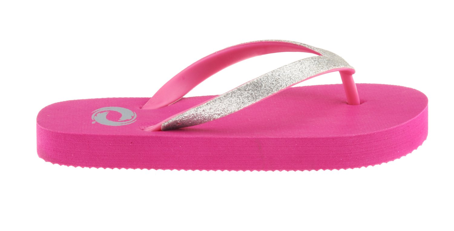 O'Rageous® Girls' Glitter Strap Flip Flops