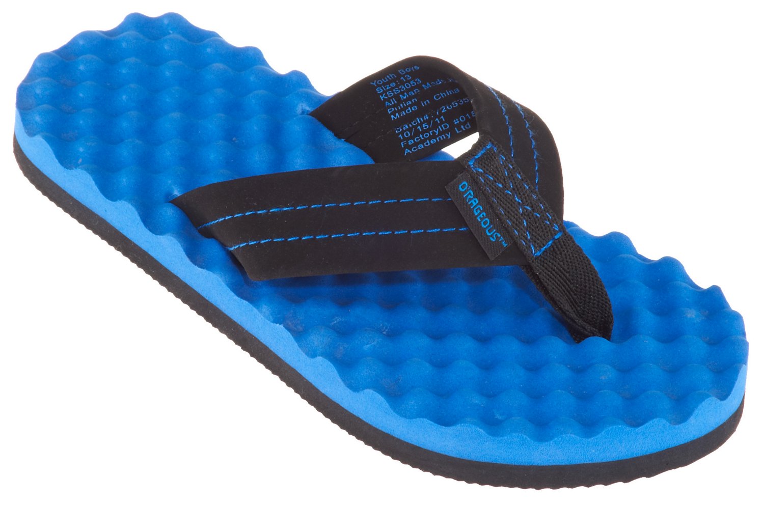 O'Rageous® Boys' Eggcrate Flip Flops - view number 2