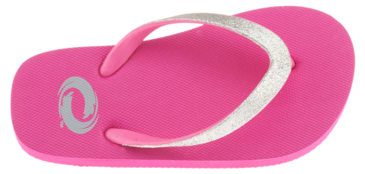 O'Rageous® Girls' Glitter Strap Flip Flops - view number 3