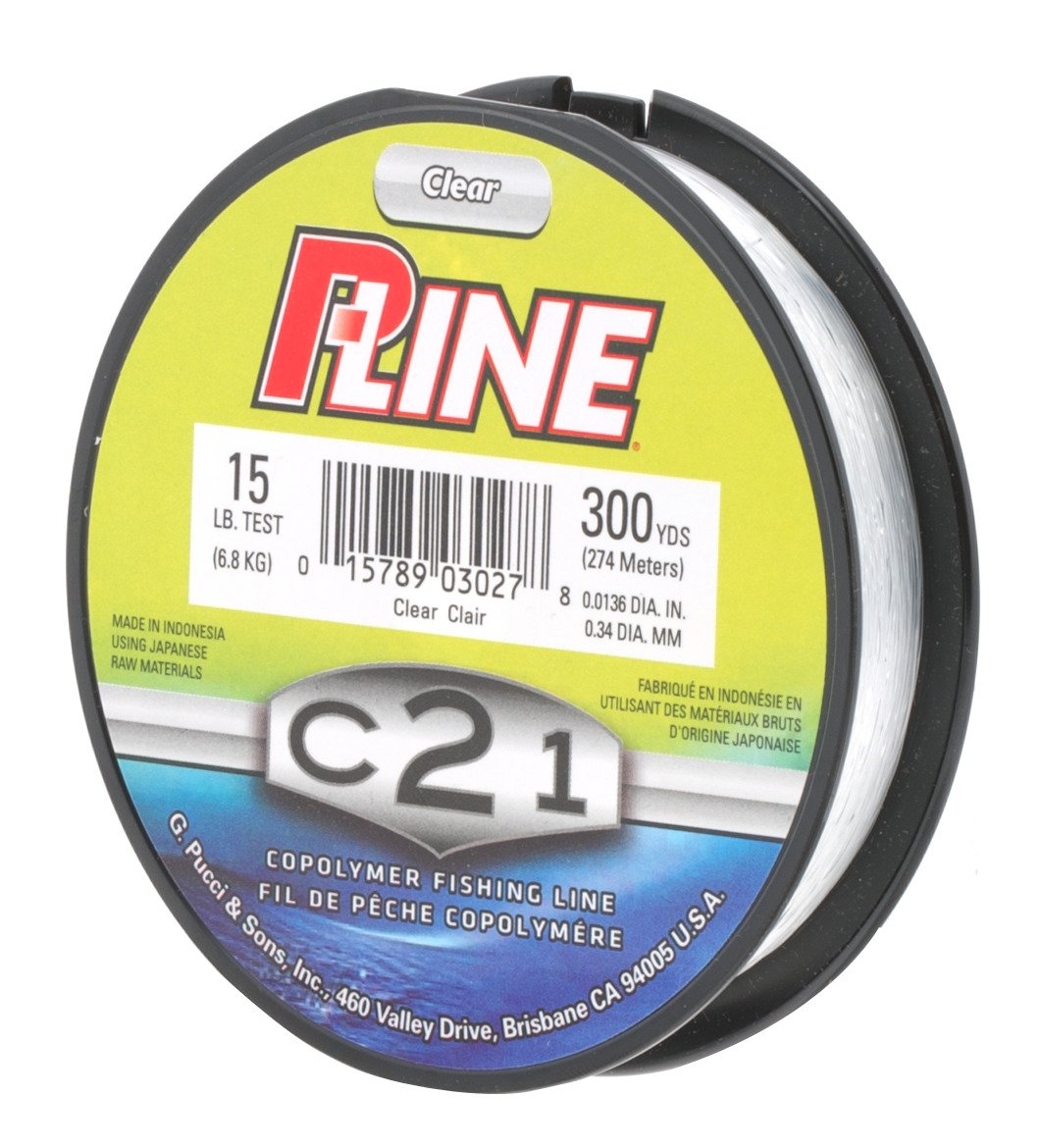 PLine C21 15 lb. 300 yards Copolymer Fishing Line Academy
