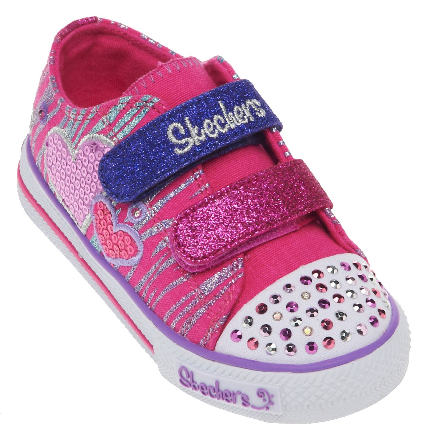 SKECHERS Toddler Girls' Twinkle Toes S Lights Shuffles Triple Time Shoes - view number 2