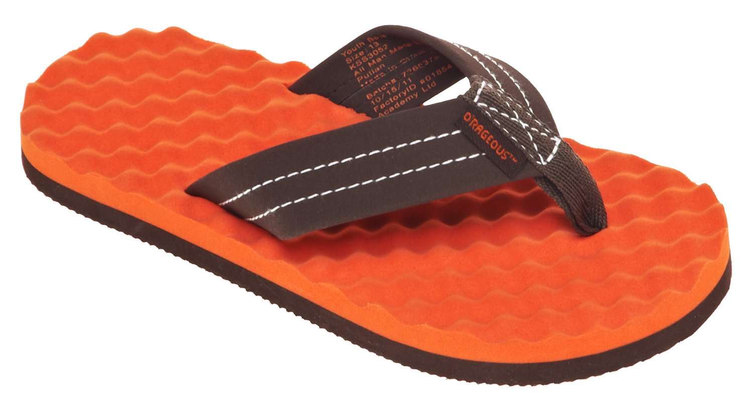 O'Rageous® Boys' Eggcrate Flip Flops - view number 2