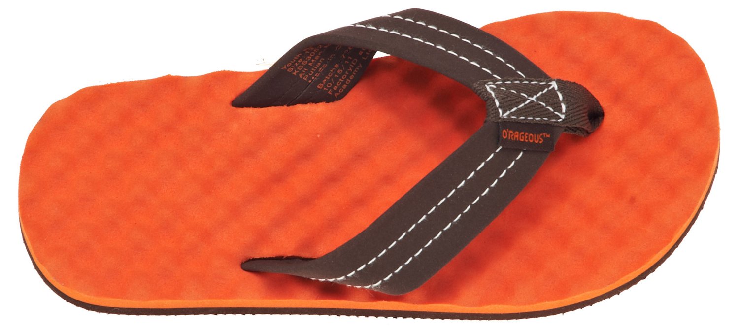 O'Rageous® Boys' Eggcrate Flip Flops - view number 3