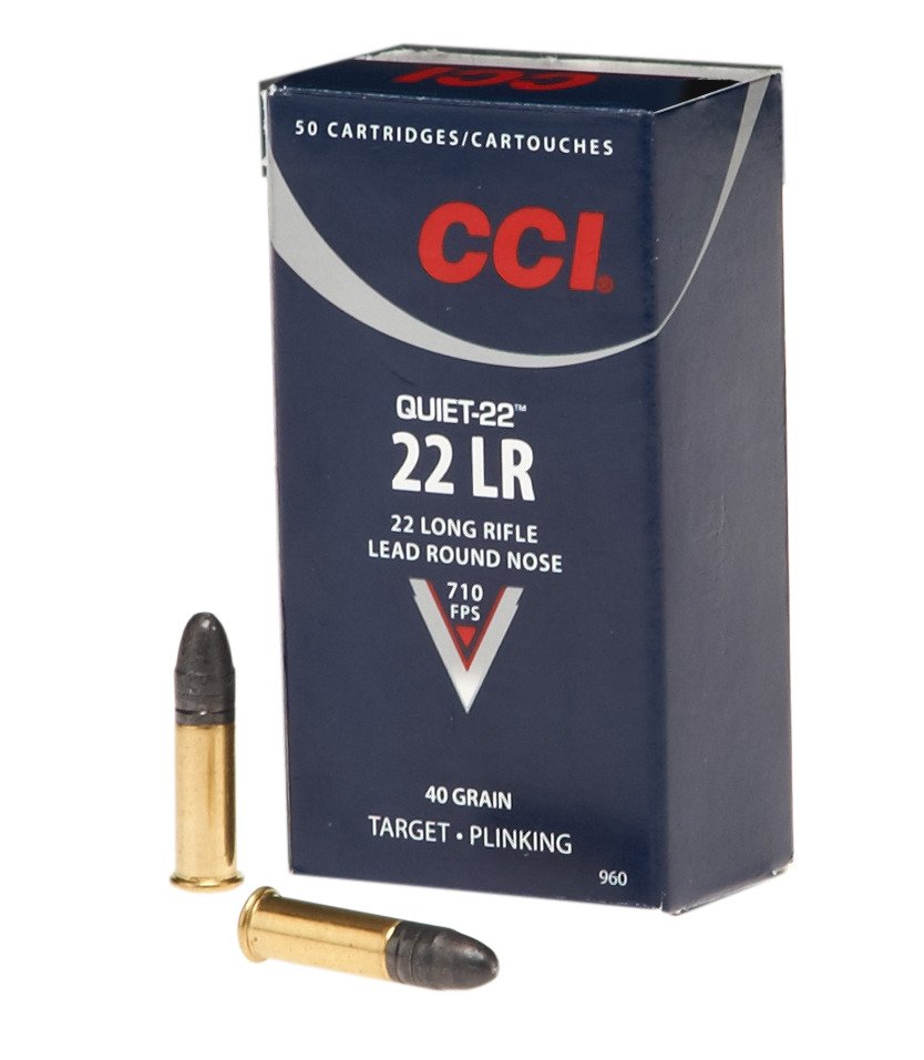 CCI Quiet .22 LR 40-Grain Rimfire Ammunition - 50 Rounds                                                                         - view number 1 selected