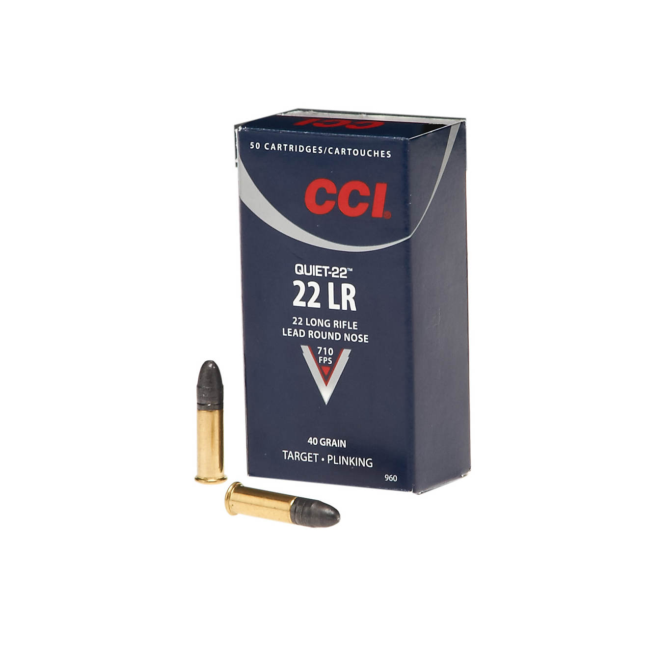 CCI Quiet .22 LR 40-Grain Rimfire Ammunition - 50 Rounds                                                                         - view number 1