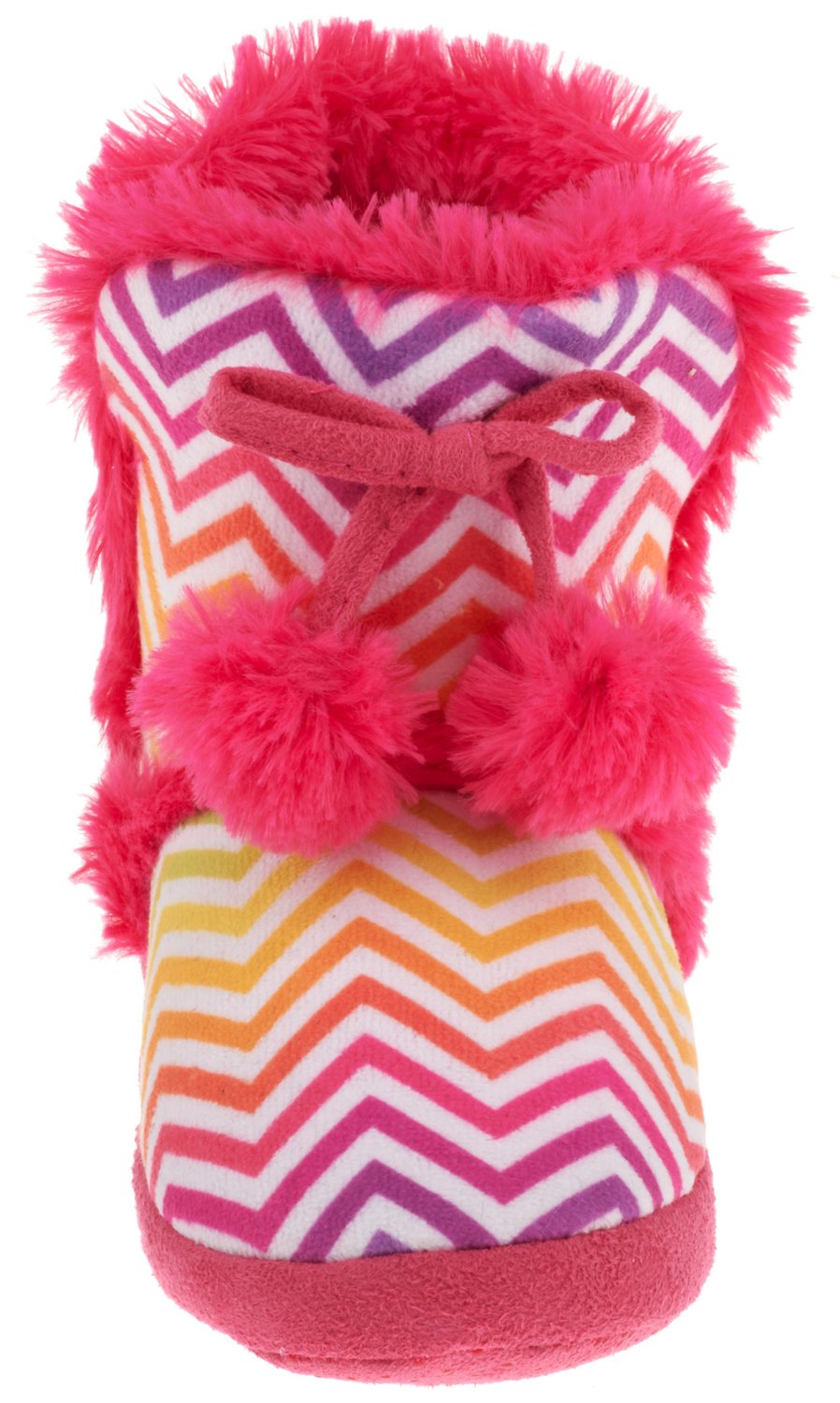 Magellan Outdoors™ Girls' Zigzag Pom-Pom Bootie Slippers - view number 3