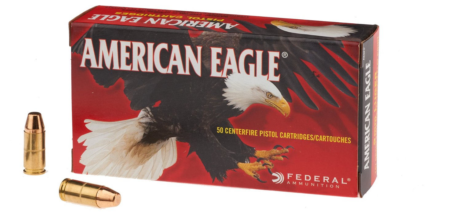 American Eagle 9mm Luger 147-Grain Centerfire Handgun Ammunition