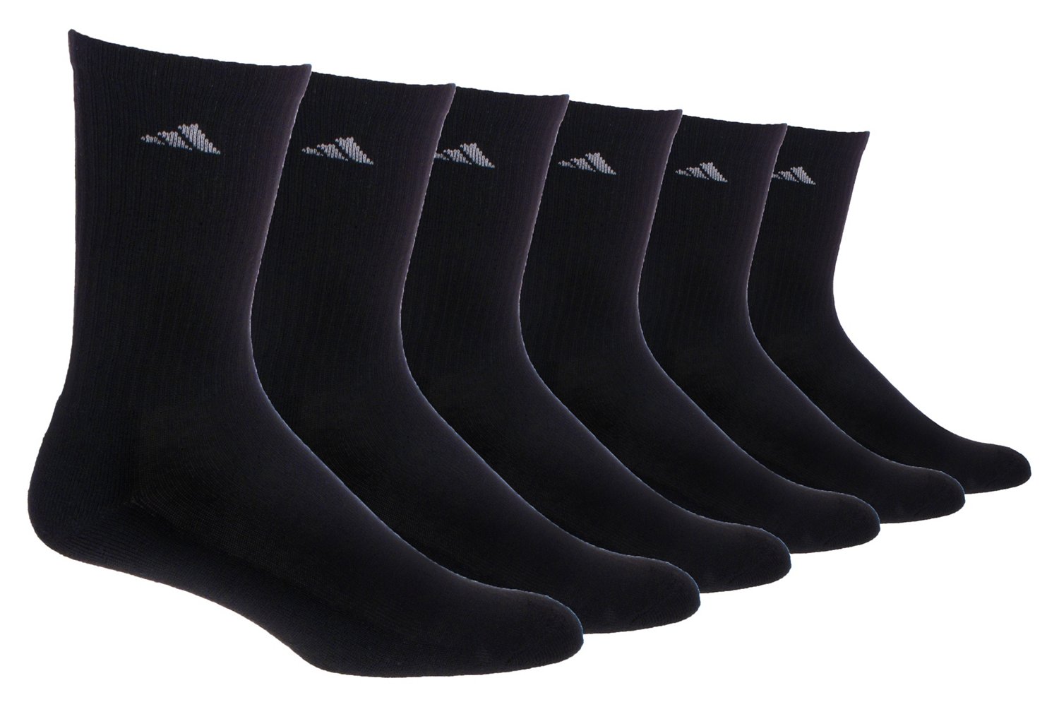 adidas Men's Large Athletic Crew Socks 6 Pack                                                                                    - view number 1 selected