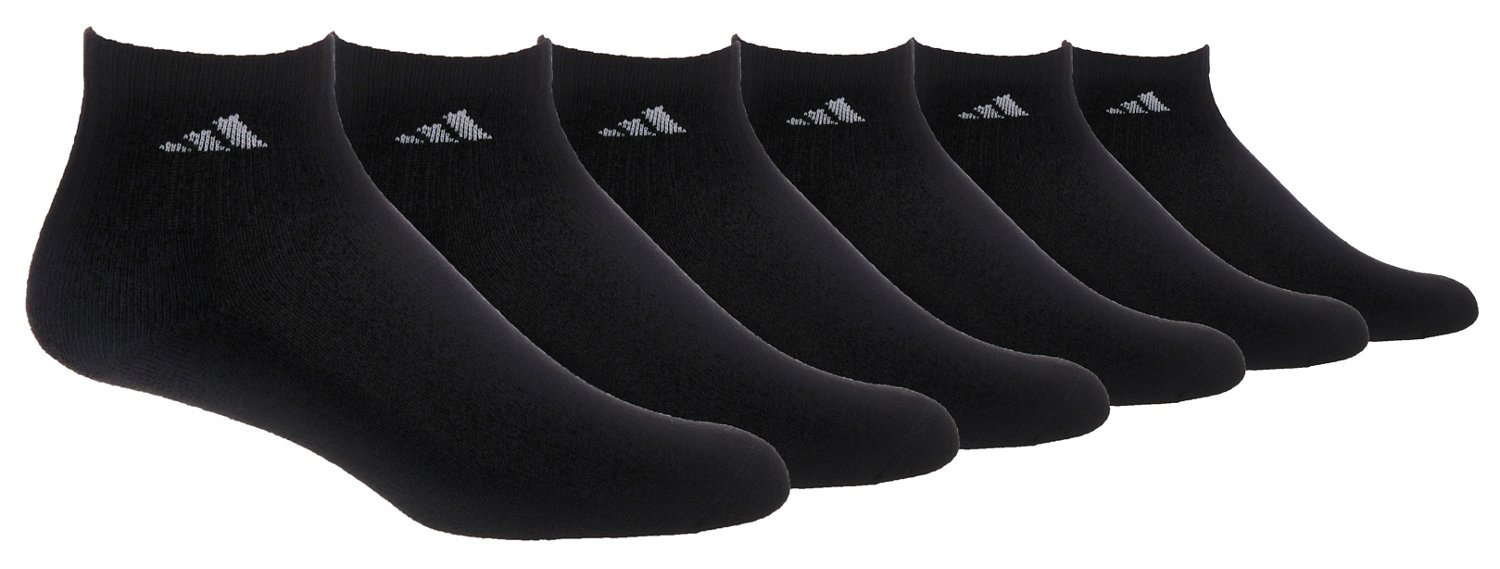 adidas Men's Large Athletic Quarter Socks 6 Pack                                                                                 - view number 1 selected