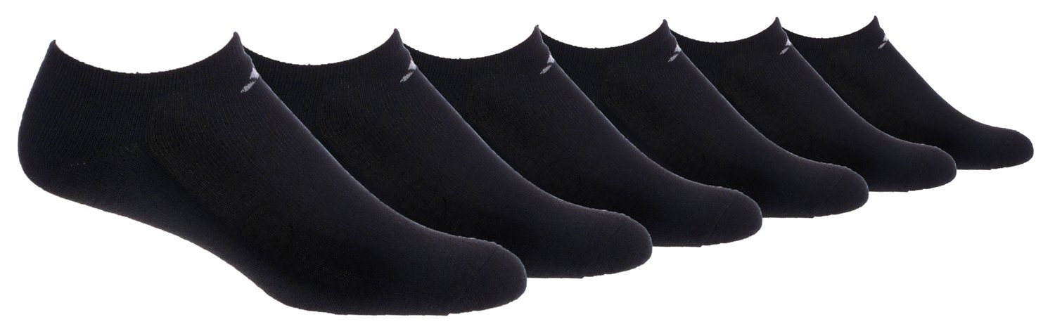 adidas Men's Large Athletic No-Show Socks 6 Pack | Academy