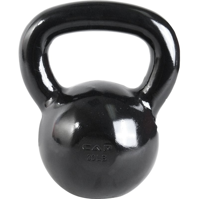 CAP Barbell 30 lb. Cast Iron Kettlebell, 30 Lbs - Free Weights/Bulk at Academy Sports