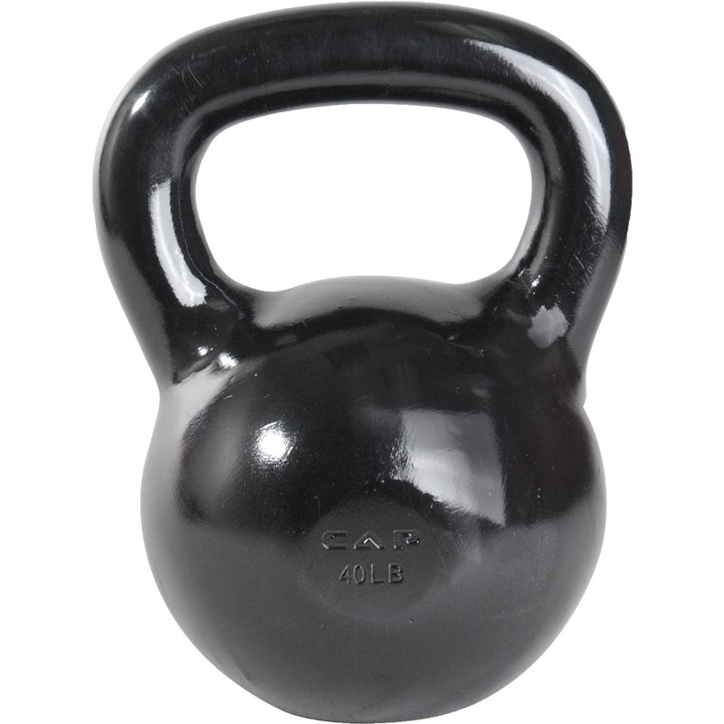 CAP Barbell 40 lb. Cast Iron Kettlebell, 40 Lbs - Free Weights/Bulk at Academy Sports