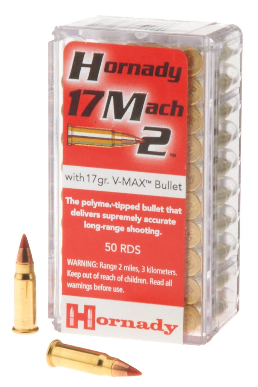 Hornady V-MAX™ .17 Mach2® 17-Grain Rimfire Ammunition - 50 Rounds                                                             - view number 1 selected