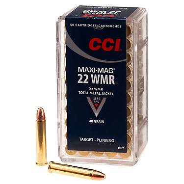 CCI .22 WMR Maxi Mag 40-Grain Rimfire Ammunition - 50 Rounds