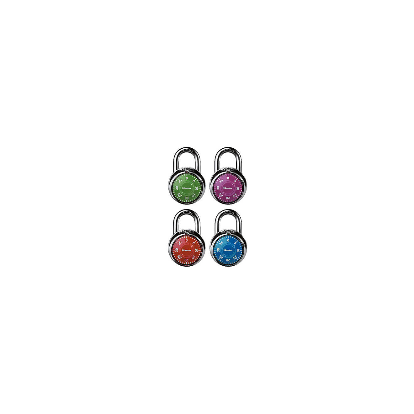 Master Lock® Colored Dial Combination Padlock                                                                                   - view number 1