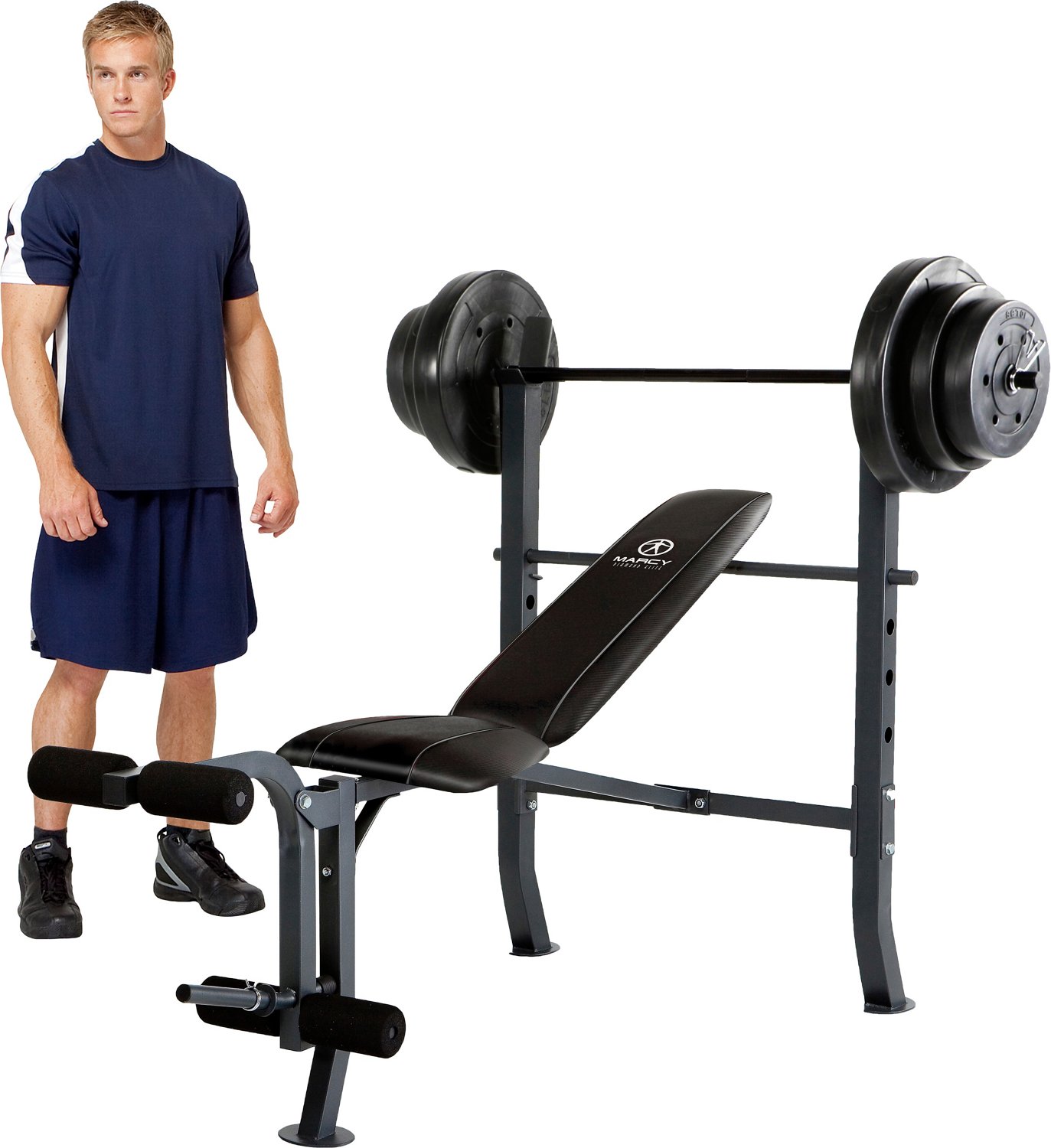Details about   Adjustable Weight Bench Set Home Gym Press Lifting Barbell Exercise Workout 440 